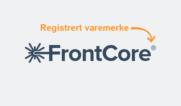 FrontCore – et registrert varemerke