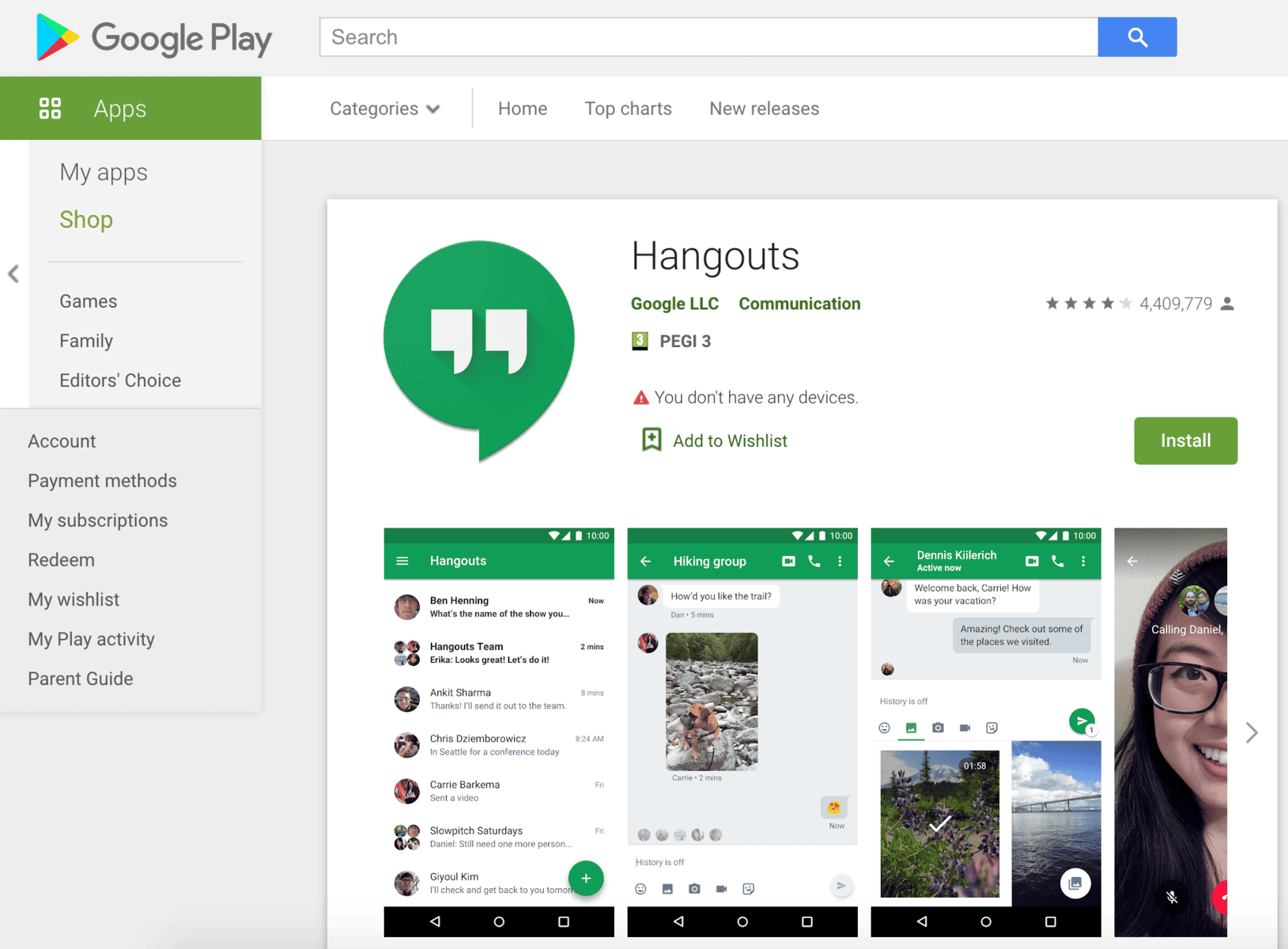 Google Hangouts